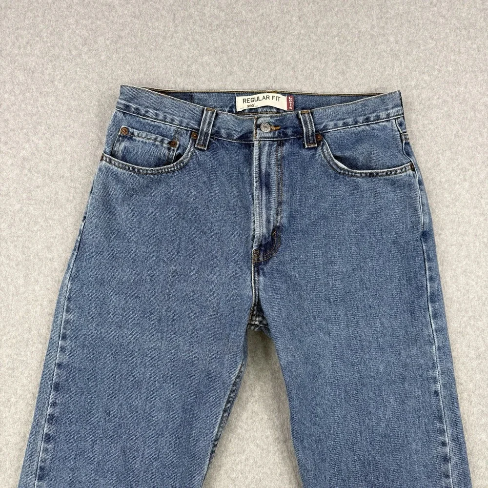 Vintage Levis Jeans Mens 34x30 Medium Wash 505 Regular‎ Straight Leg Denim Y2K